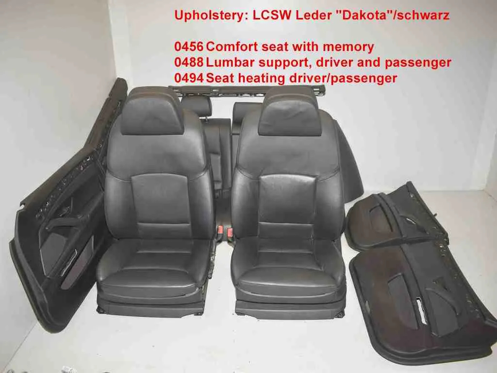 BMW F11 interior leather comfort seats seat heating memory black