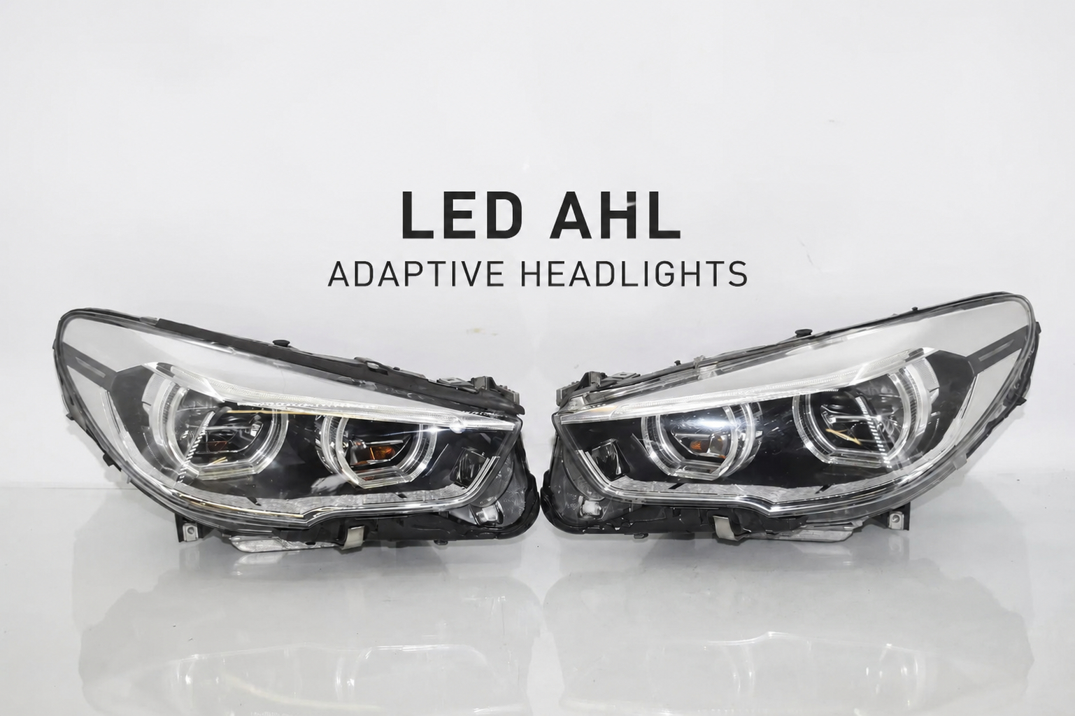 BMW F07 5 series headlights LED AHL left right set Adaptive Headlights LHD