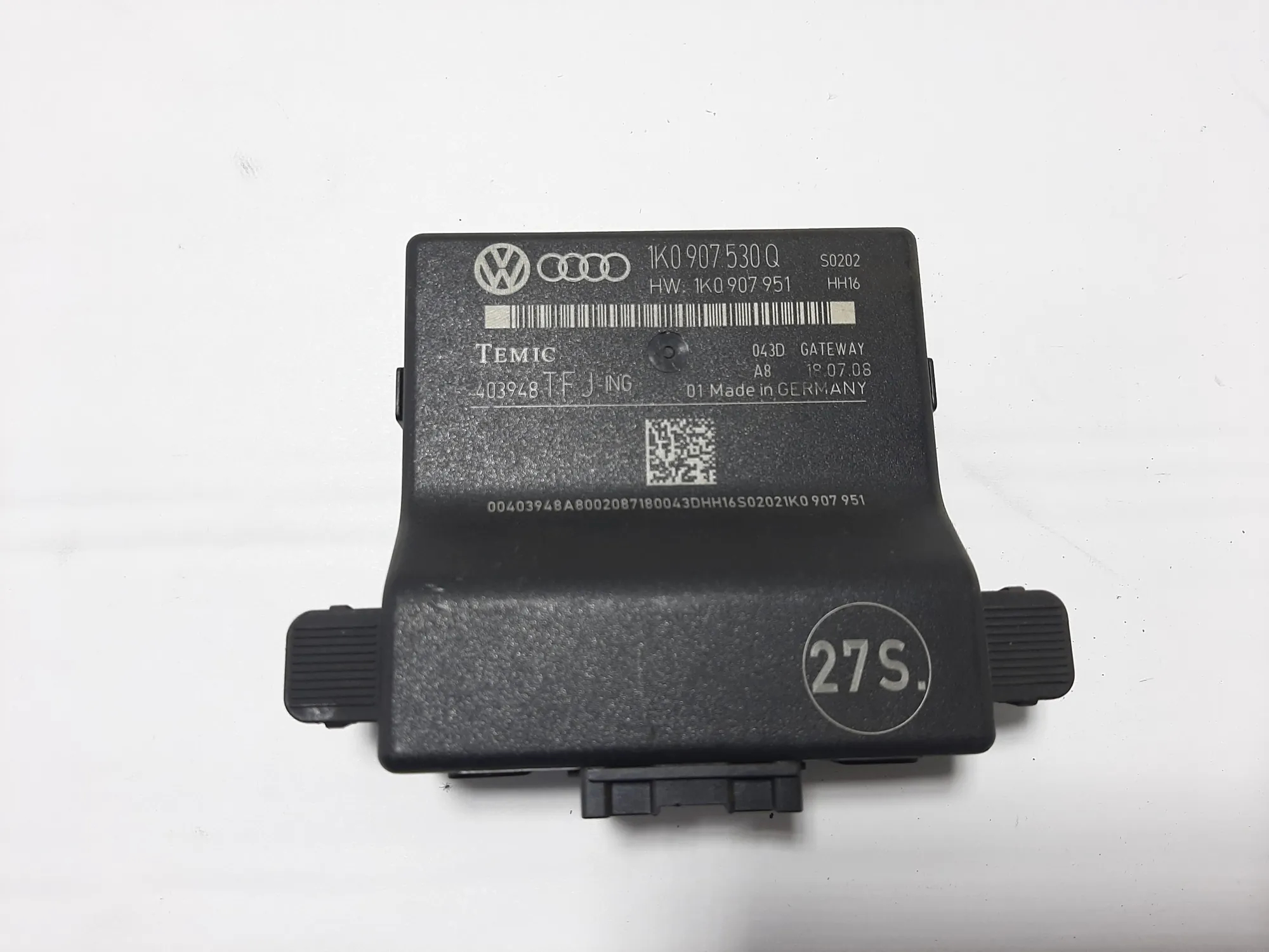AUDI A3 8P1 Gateway-Steuereinheit 1K0907530Q 1.6 Benzin 75kw 2009 39180736